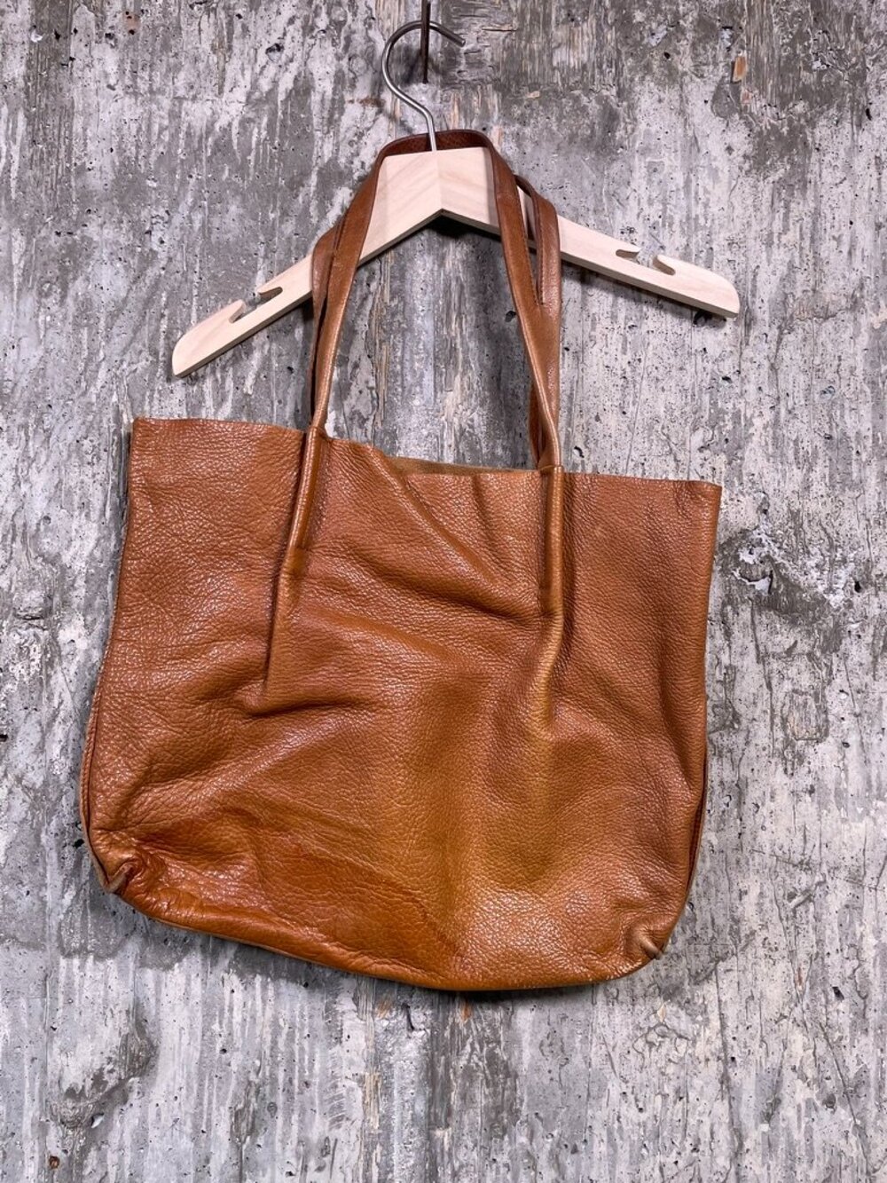 EILEEN FISHER Brown Leather Tote Bag